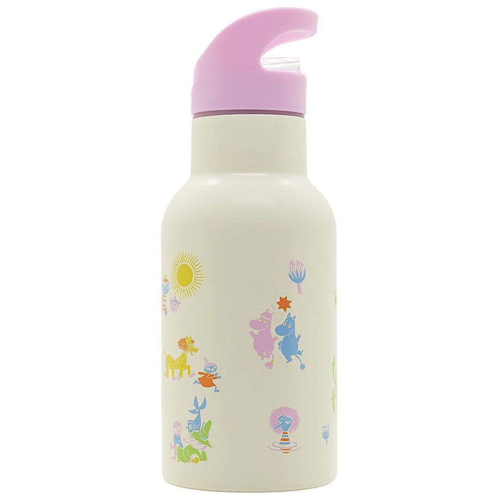 Rätt Start Termoflaske - Mumi - Rustfrit Stål - 340 ml - Rosa