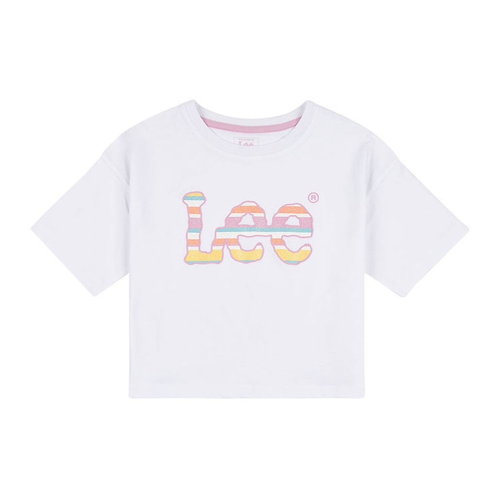 Lee T-Shirt - Stripe Graphic - Bright White
