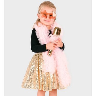 Den Goda Fen Udklædning - Tutu Disco Gold Set - Guld