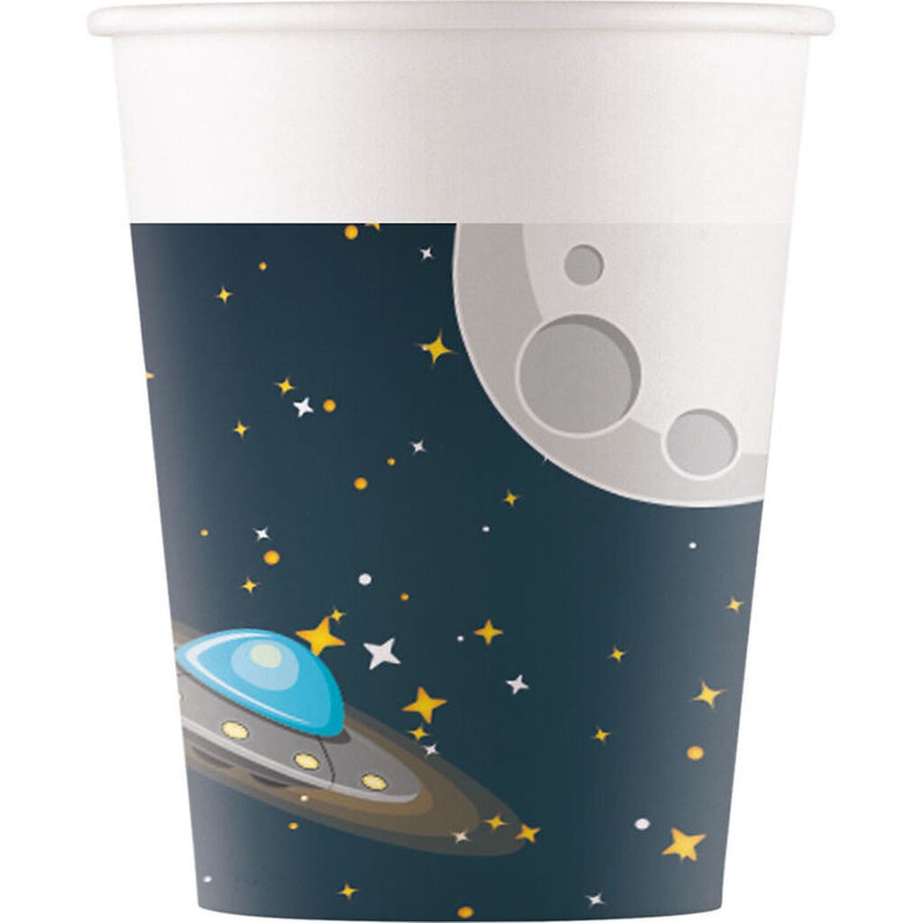 Decorata Party Papkrus - 8-pak - 200ml - Rocket Space