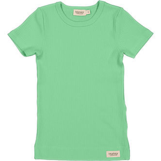 MarMar T-shirt - Rib - Modal - Plain - Cale Green