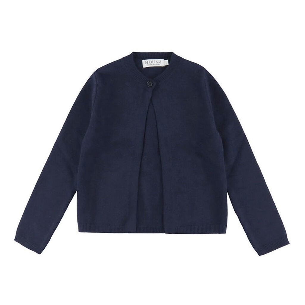 Hound Cardigan - Strik - One Button - Navy