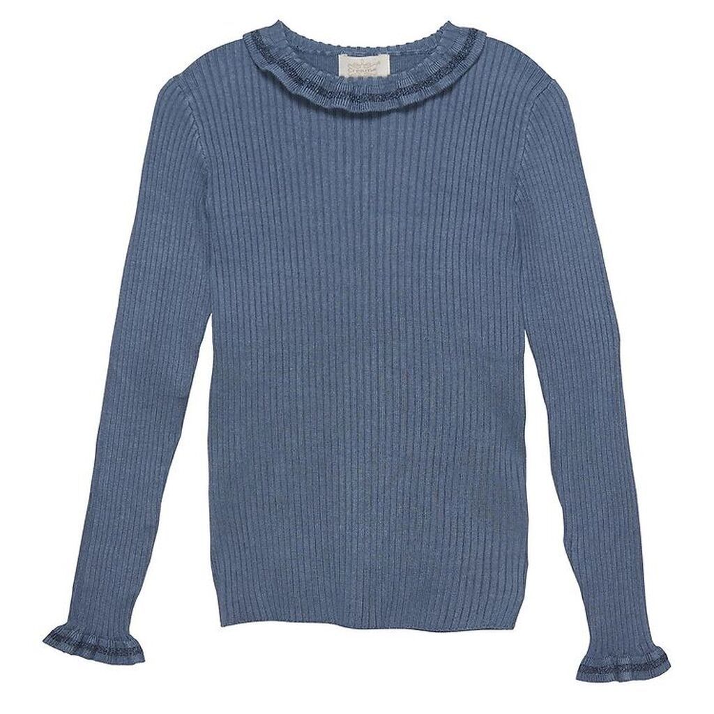 Creamie Bluse - Pullover Rib Knit - Captains Blue
