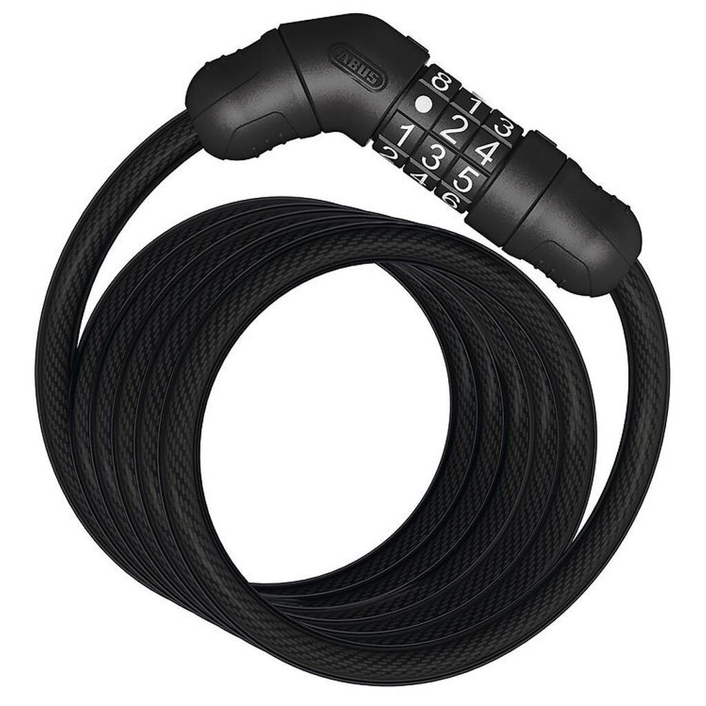 Abus Spirallås Star 4508C - 150 cm - Sort