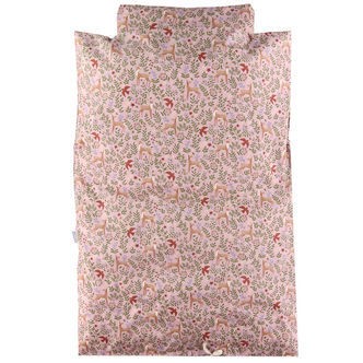 Nørgaard Madsens Sengetøj - Voksen - Rosa m. Bambi/Blomster