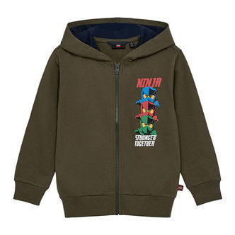 LEGOÂ® Ninjago Cardigan - LWSaku 700 - Armygrøn