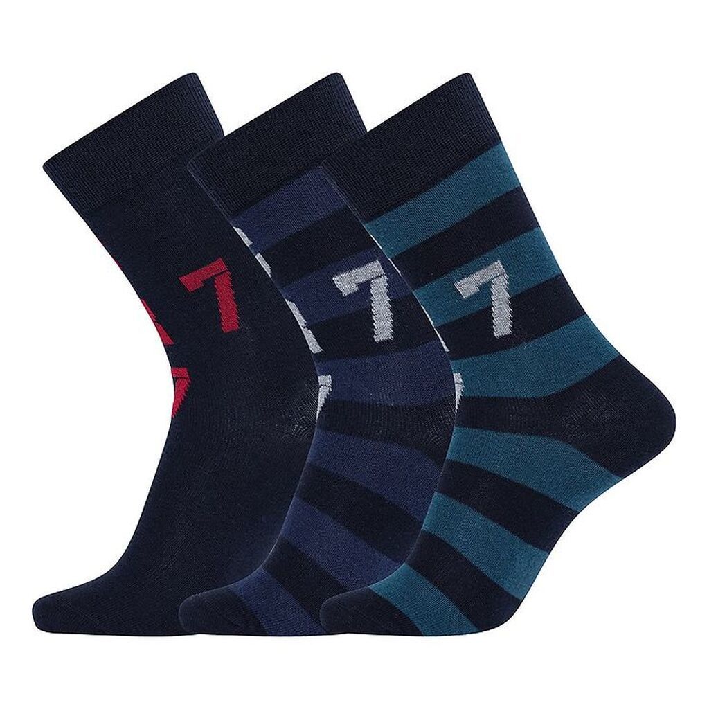 CR7 Strømper - 3-pak - Blå/Grøn/Rød