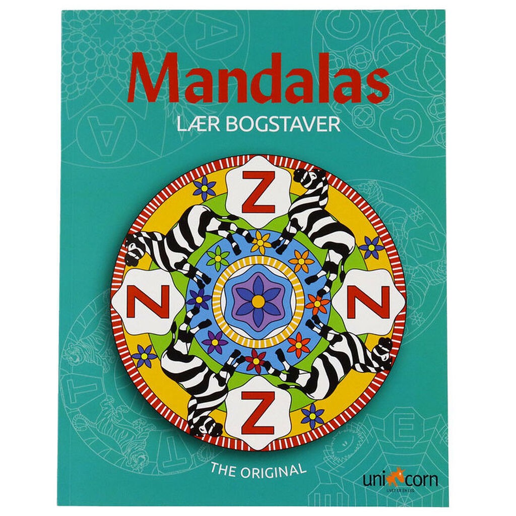 Mandalas Malebog - Lær Bogstaver
