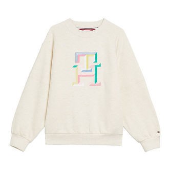 Tommy Hilfiger Sweatshirt - Multi Color Monogram - Calico Heathe