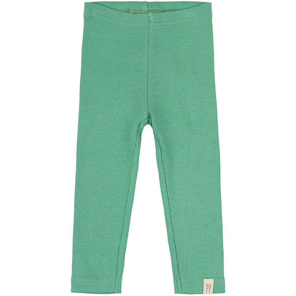 Petit Piao Leggings - Rib - Modal - Green Spruce