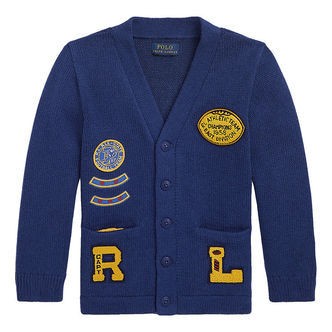 Polo Ralph Lauren Cardigan - Strik - Royal Combo