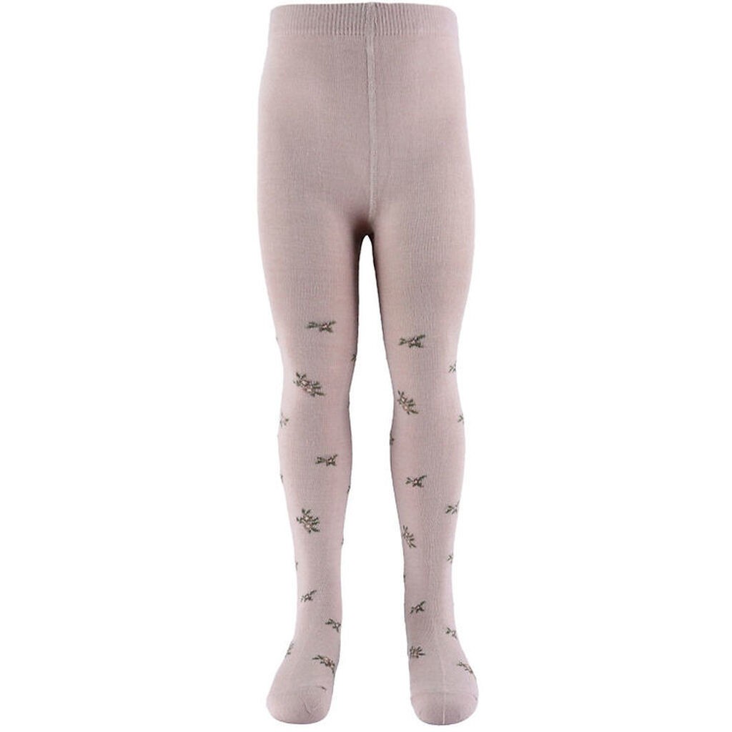 Name It Strømpebukser - Jacquard - Uld/Bomuld - NbfWak - Shadow