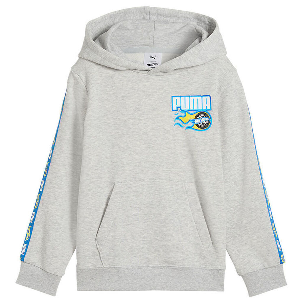 Puma x Hot Wheels Hættetrøje - Gråmeleret m. Blå