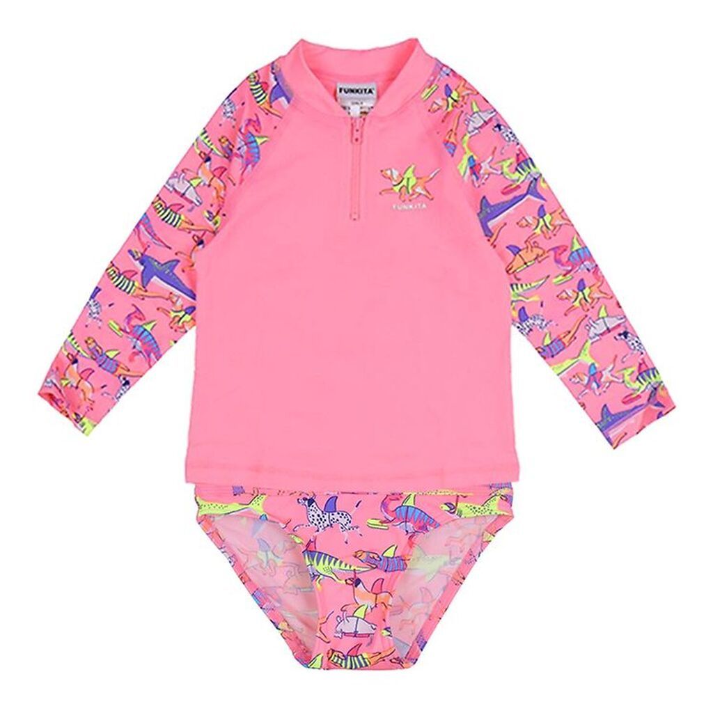 Funkita Badetøj - 2-delt - Zippy - UV50+ - Leaner Lane