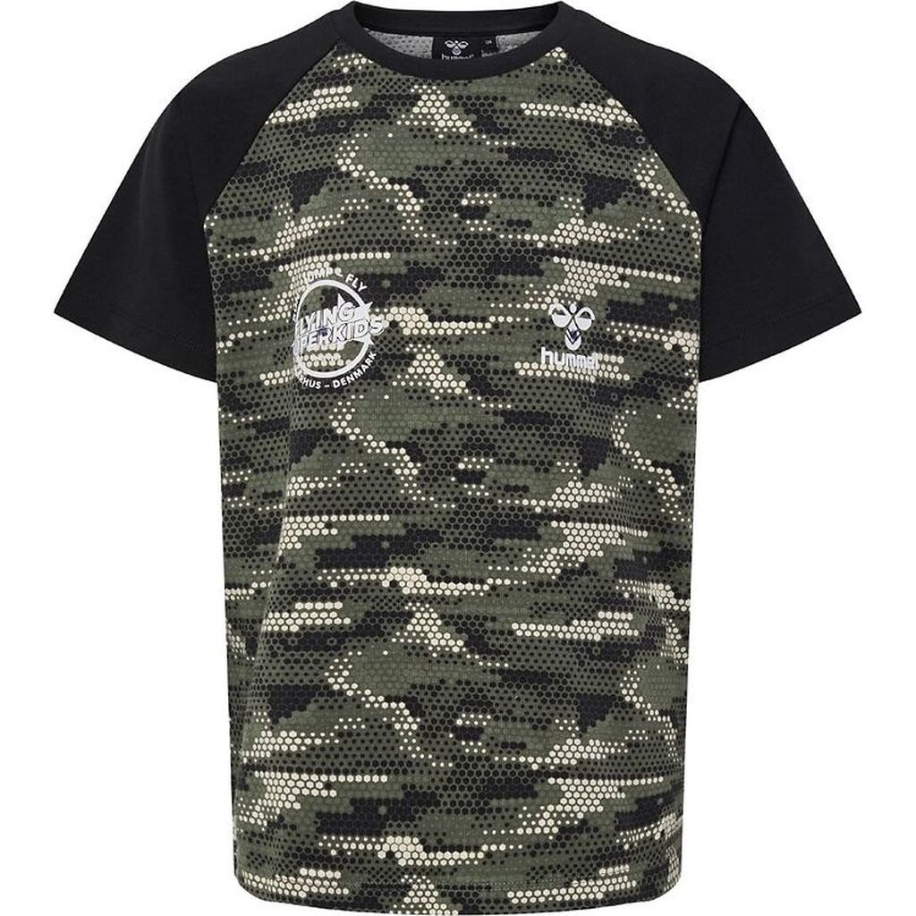 Hummel T-shirt - hmlFSK Fly - Grøn/Sort