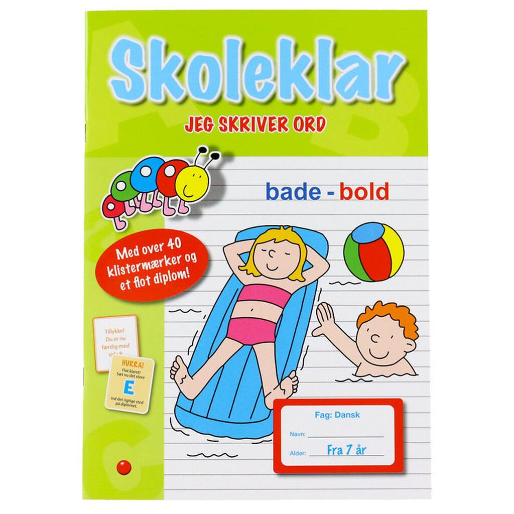 Forlaget Bolden Aktivitetsbog m. Klistermærker - Skoleklar - DA