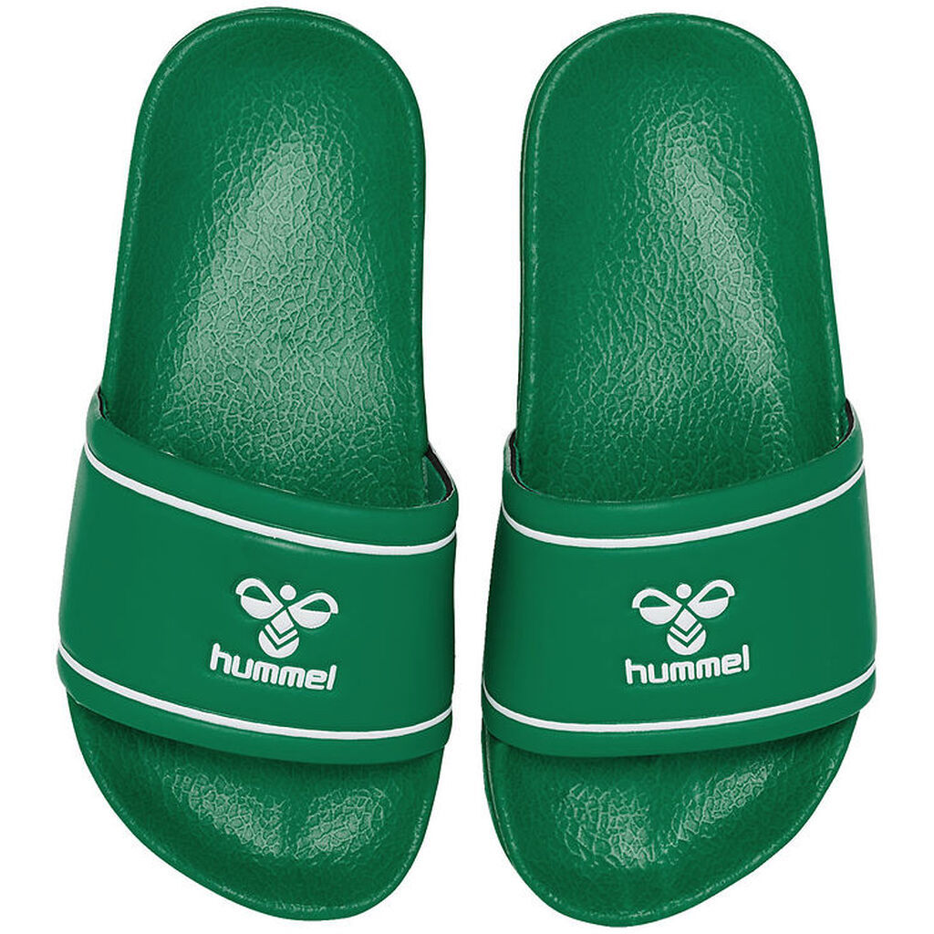 Hummel Badesandaler - Pool Slide Jr - Grøn/Hvid