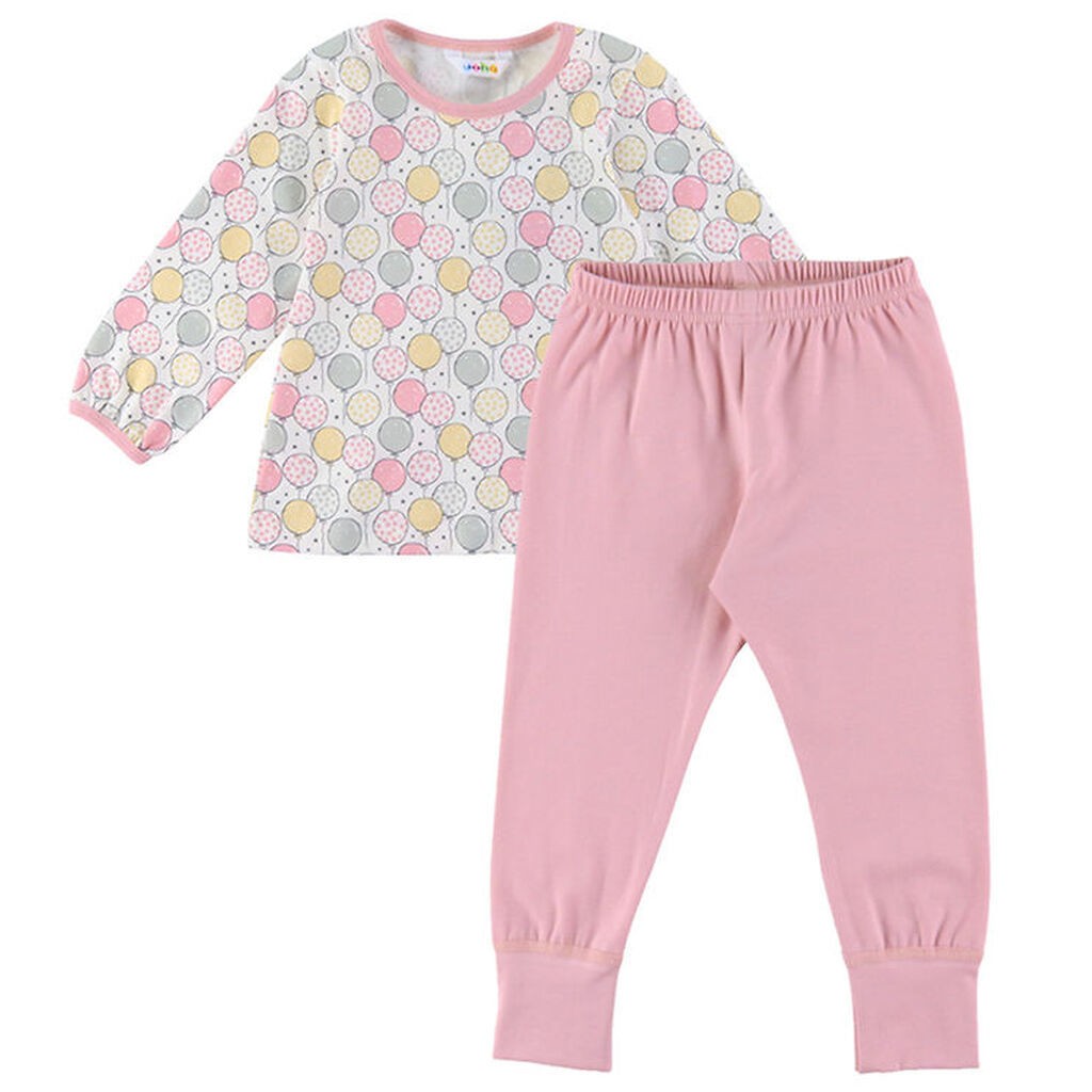 Joha Nattøj - Lyserød m. Balloner