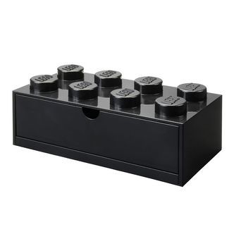LEGOÂ® Storage Opbevaringsskuffe - 8 Knopper - 31x15x9 - Sort