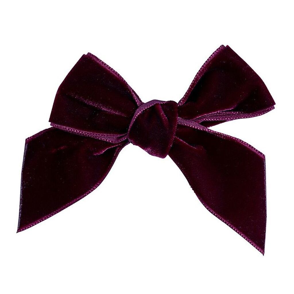 Condor Hårspænde - Velour - Sløjfe - Bordeaux