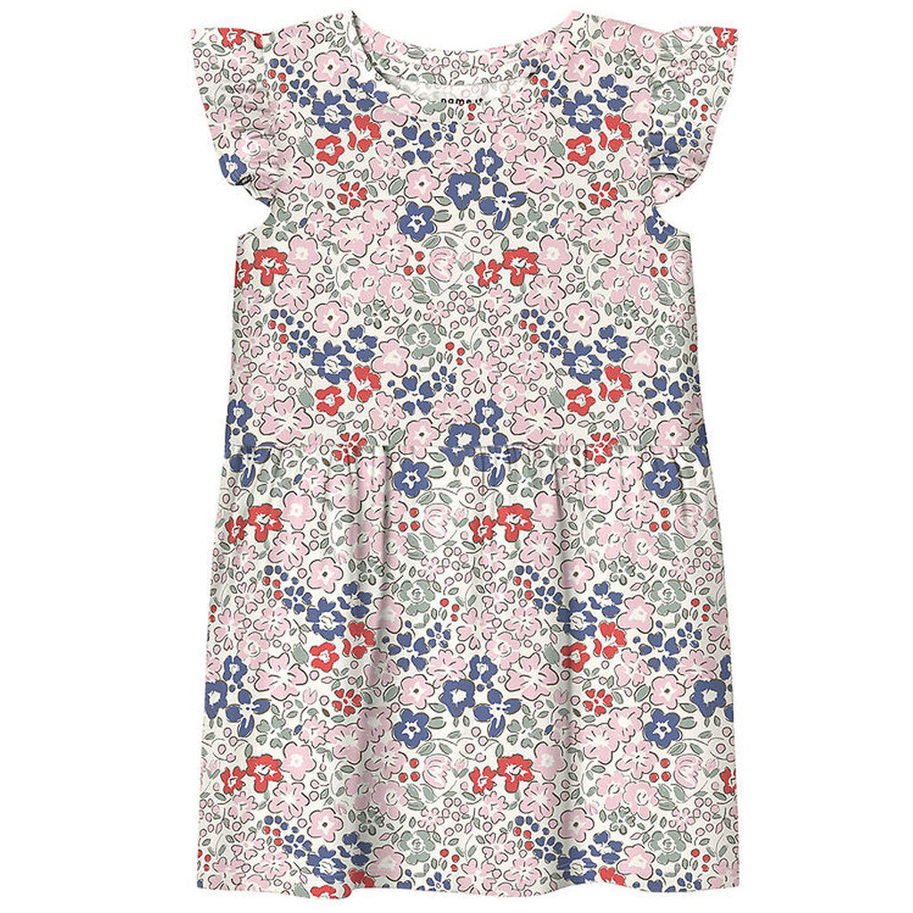 Name It Kjole - Modal - NmfHaile - Bright White m. Blomster