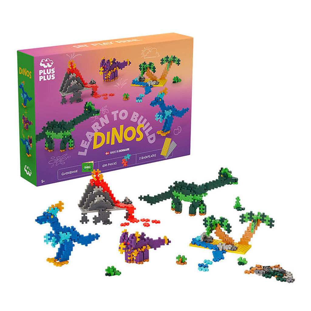 Plus-Plus Learn to Build - 600 stk. - Dinosaurs