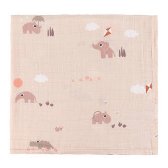 Done By Deer Babysvøb - Musselin - 120x120 cm - Playground - Pow