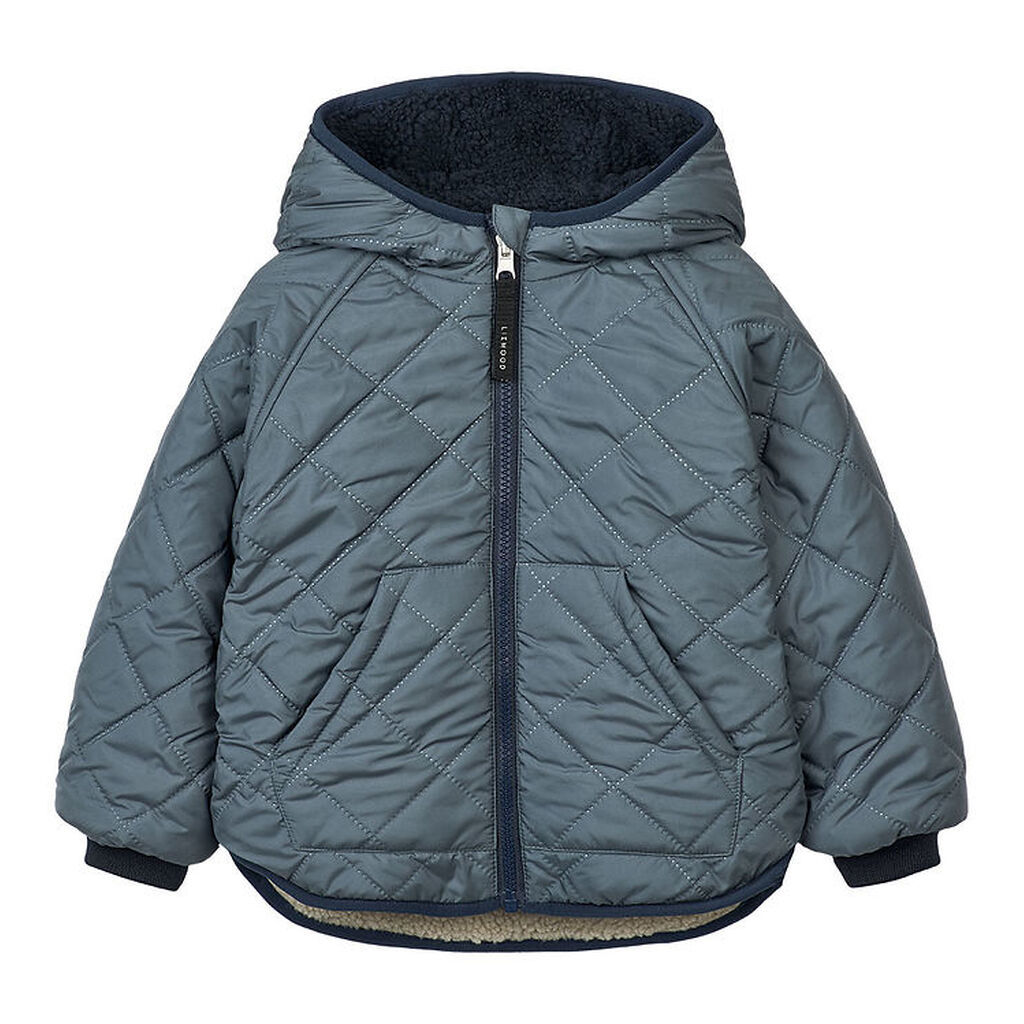 Liewood Termo/Fleecejakke - Jackson - Vendbar - Whale Blue Multi