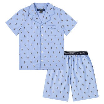 Polo Ralph Lauren Nattøj - Elite Blue m. Logoer