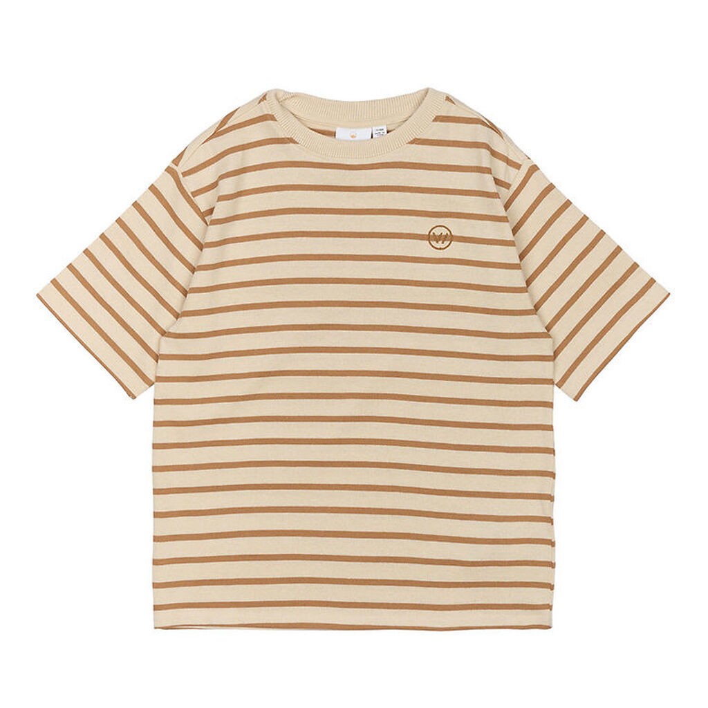 The New T-Shirt - TnNero - Indian Tan Striped