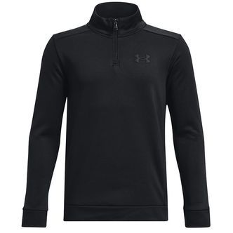 Under Armour Bluse - Fleece - 1/4 Zip - Sort