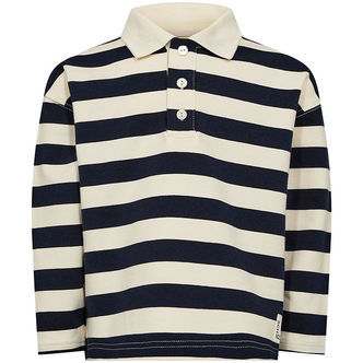 Sofie Schnoor Polobluse - Dark Blue m. Striber