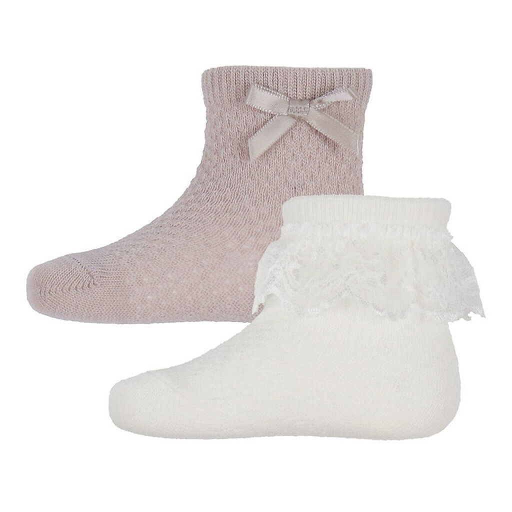 Name It Strømper - Uld/Bomuld - 2 pak - NbfWakma - Shadow Gray/1