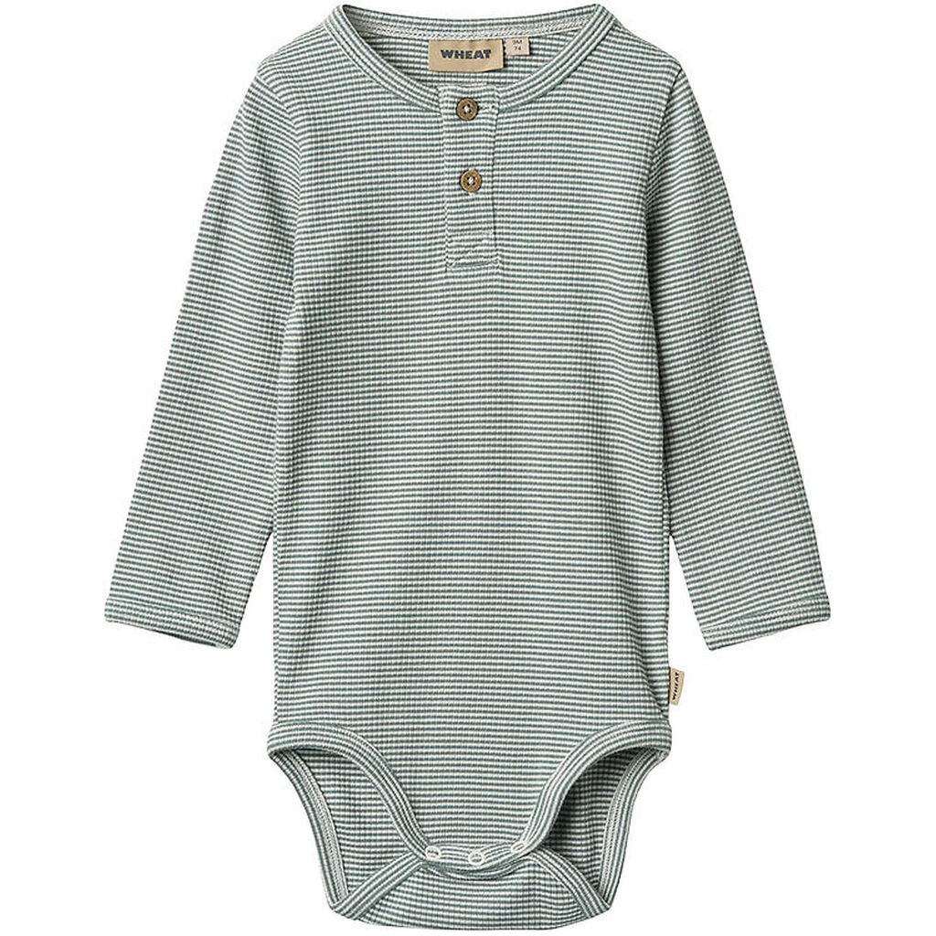 Wheat Body l/æ - Rib - Benny - Stormy Sea Stripe
