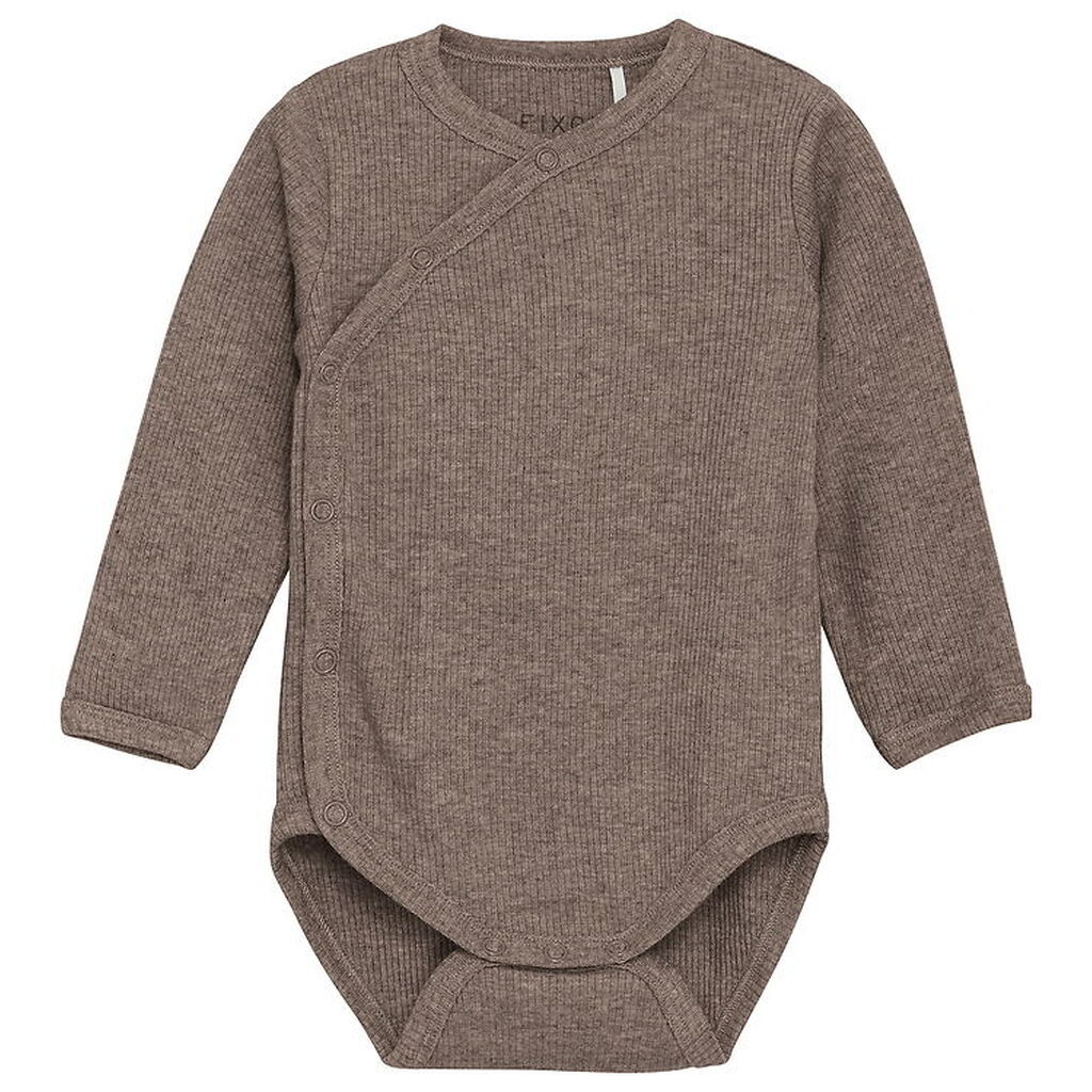 Fixoni Slå-om Body l/æ - Rib - Coffee Quartz Melange