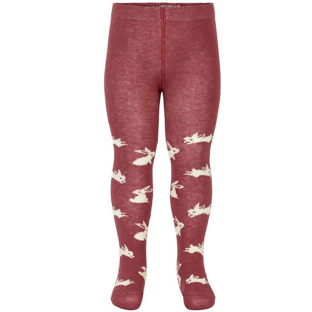 Minymo Strømpebukser - Roan Rouge m. Kaniner