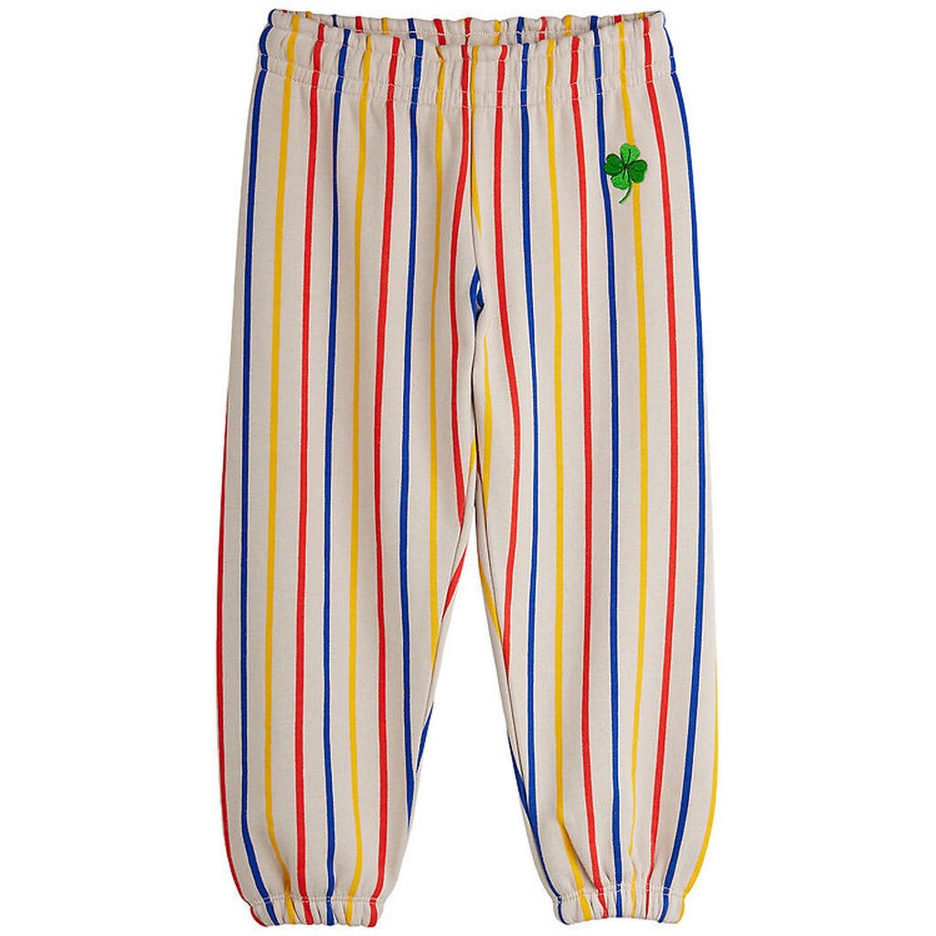 Mini Rodini Sweatpants - Clover - Grå m. Striber
