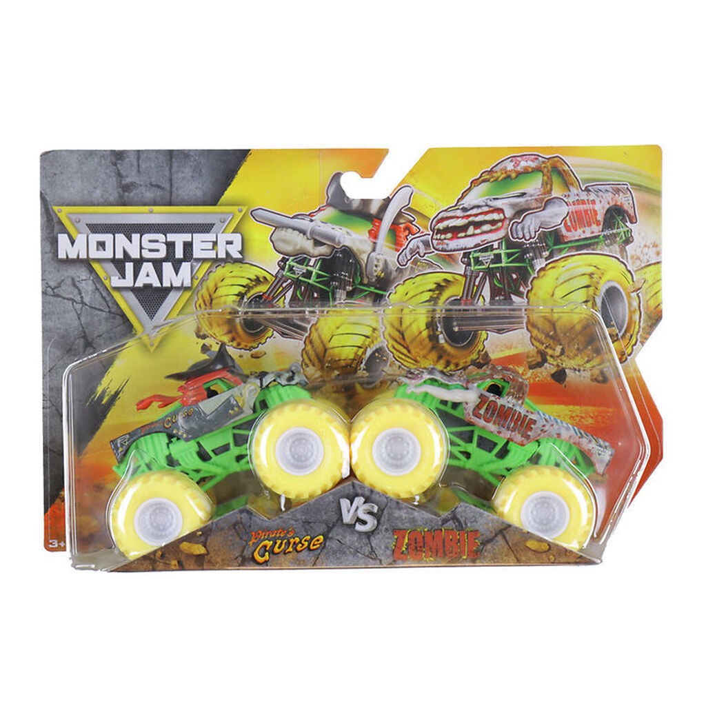 Monster Jam Truck - 1:64 - 2-pak - Pirate's Curse vs Zombie