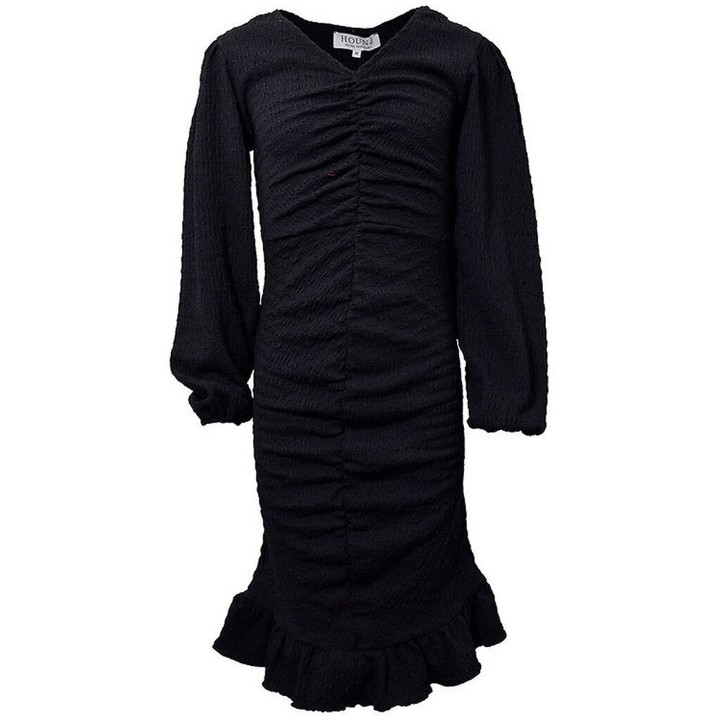 Hound Kjole - Puff Sleeve Dress - Sort