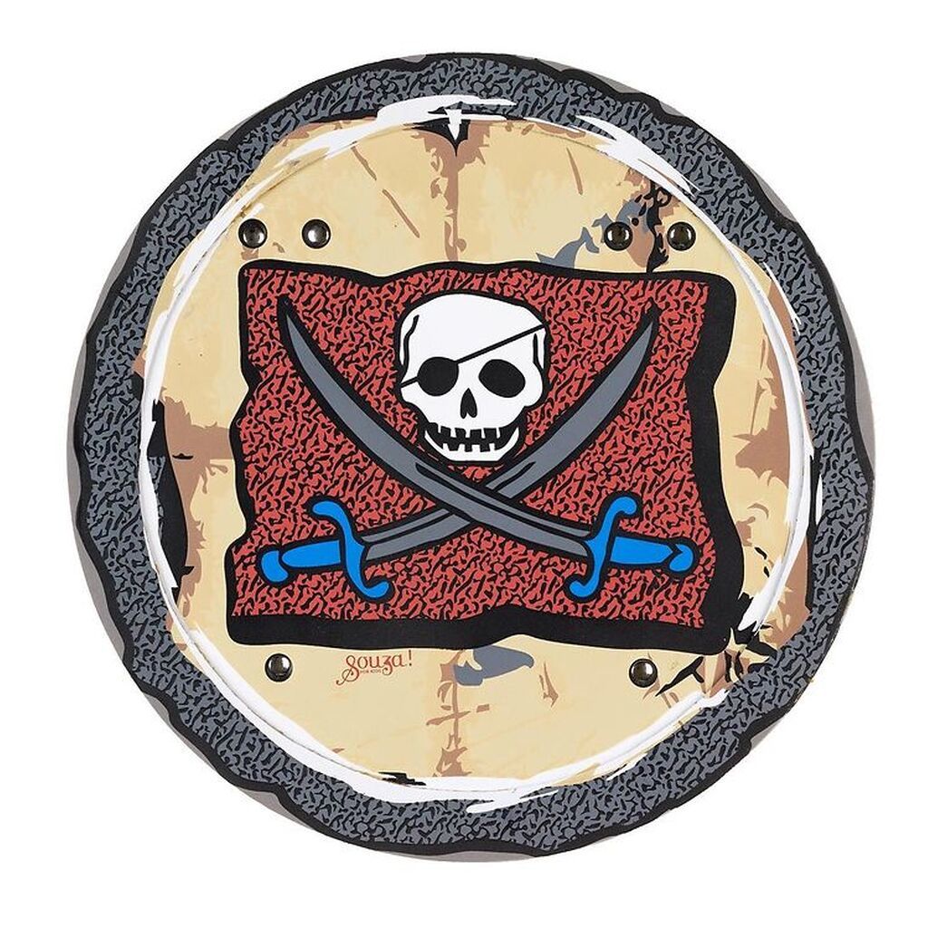 Souza Udklædning - Pirat Skjold - O'Mally - Rød