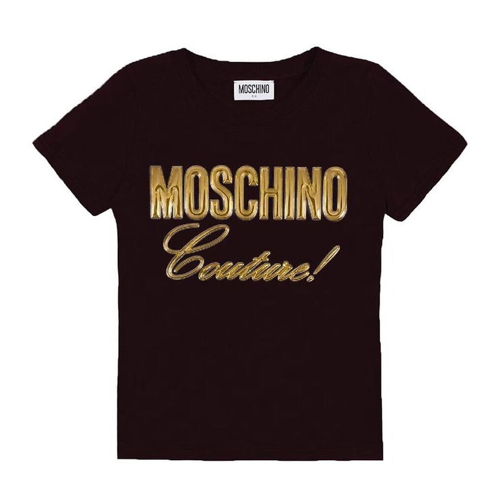 Moschino T-shirt - Sort m. Guld