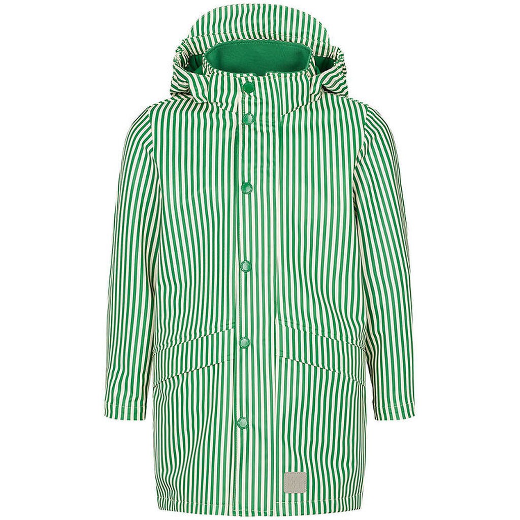 MarMar Regnjakke - PU - October - Green Stripes