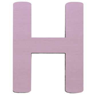 Sebra Træbogstaver - H - Pastel Pige