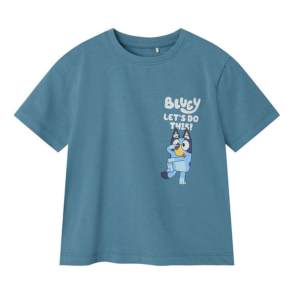 Name it T-shirt - NmmFlick Bluey - Spring Lake