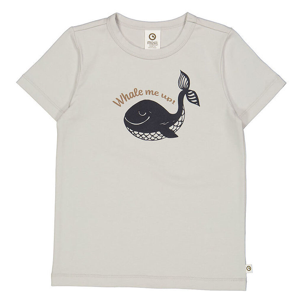 Müsli T-shirt - Whale - Soft Blue