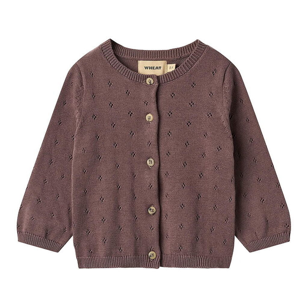 Wheat Cardigan - Strik - Maia - Plum