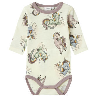 Name It Body l/æ - Uld - NbfWillitus - Snow White m. Enhjørninge