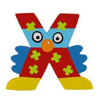 Petit Jour Paris Crazy Bird Bogstav - X - Rød