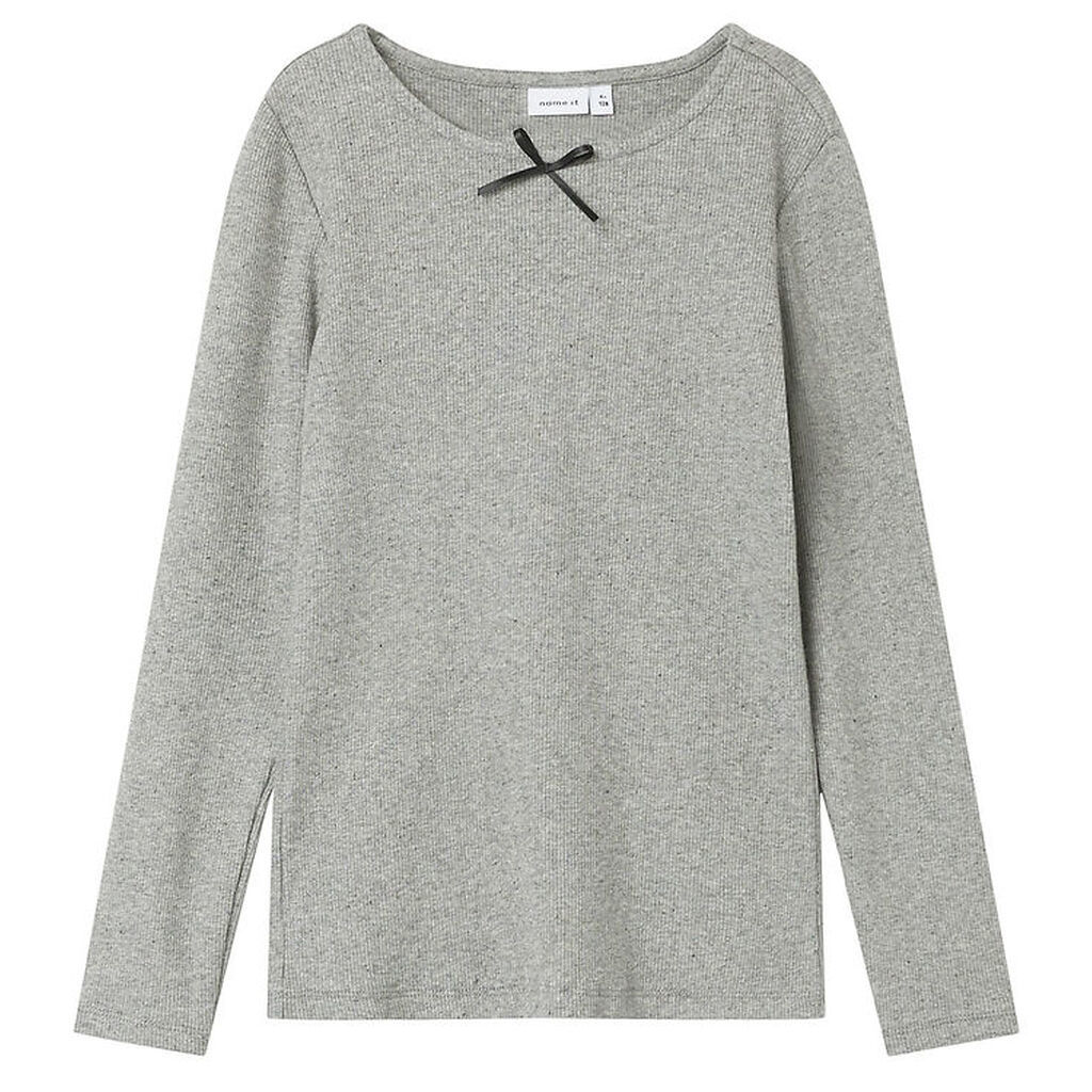 Name It Bluse - NkfFionea - Grey Melange