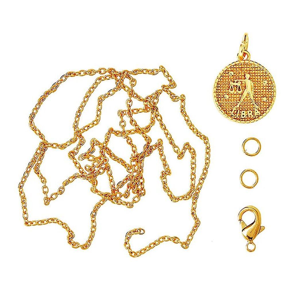 Me&My BOX Halskæde m. Stjernetegn - Vægt - Guldbelagt